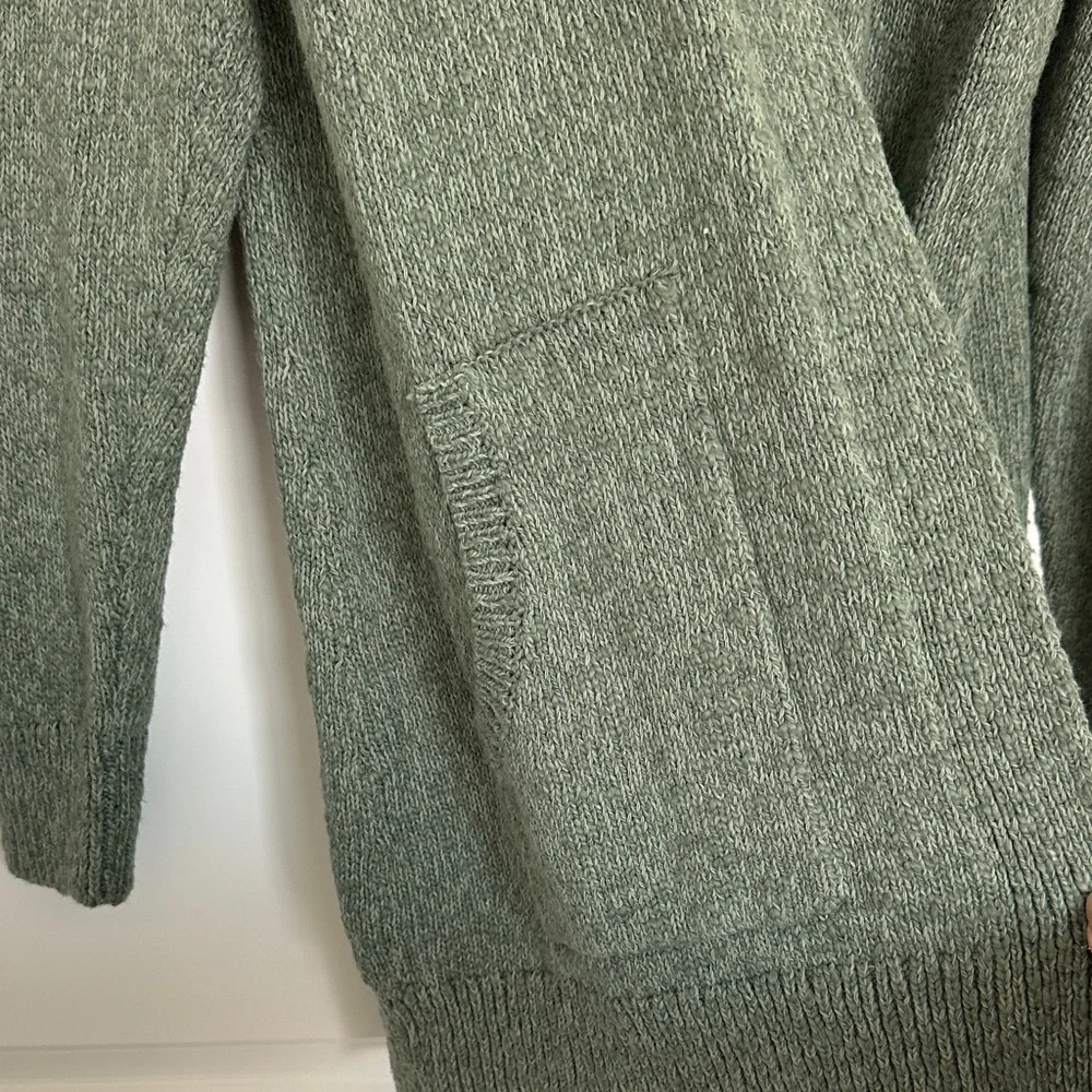 L.L. Bean Sea Green Knit Cardigan - Picture 4 of 4